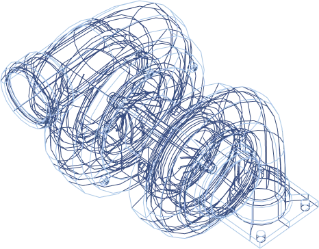 Sketch turbo automobile